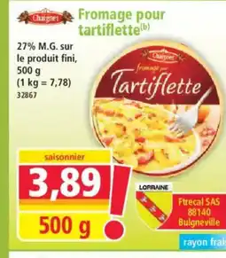Norma Fromage pour tartiflette offre