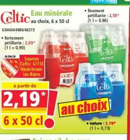 Norma CELTIC Eau minérale offre