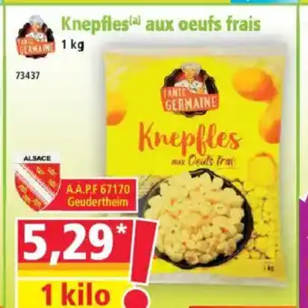 Norma Knepfles aux oeufs frais offre