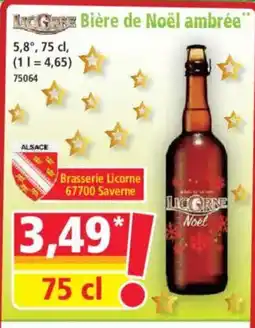 Norma Bière de Noël ambrée offre