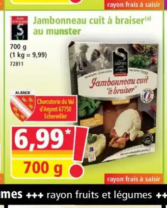 Norma Jambonneau cuit à braiser au munster offre