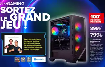 Carrefour Ordinateur de bureau gaming monté offre