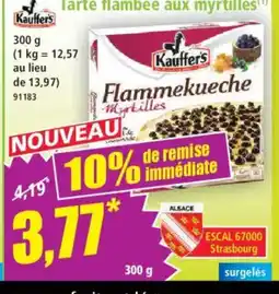 Norma KAUFFER'S Tarte flambée aux myrtilles offre