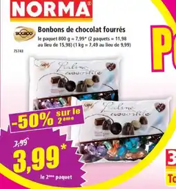 Norma Bonbons de chocolat fourrés offre