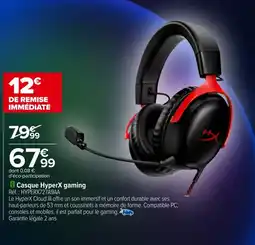 Carrefour Casque hyperx gaming offre
