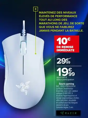 Carrefour Souris gaming offre