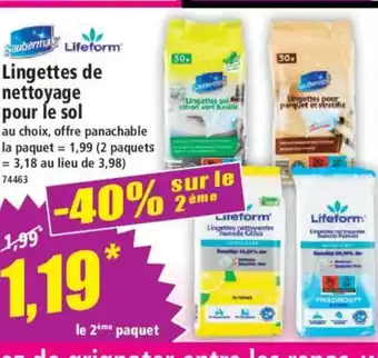 Norma SAUBERMAX Lingettes de nettoyage pour le sol offre