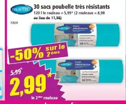 Norma MULTITEC 30 sacs poubelle très résistants offre