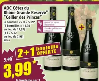 Norma AOC Côtes du Rhône Grande Réserve Cellier des Princes offre