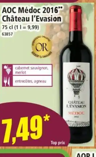 Norma AOC Médoc 2016 Château l'Evasion offre