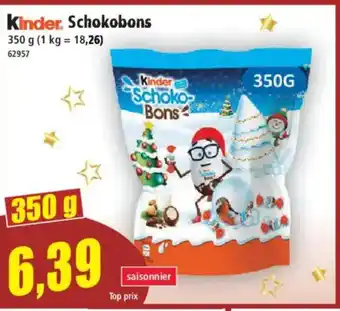 Norma KINDER Schokobons offre