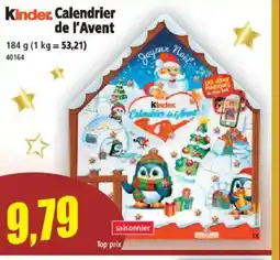 Norma KINDER Calendrier de Avent offre