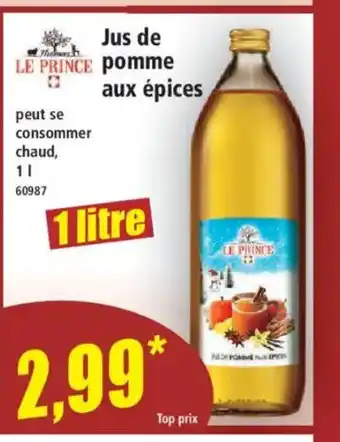 Norma LE PRINCE Jus de pomme aux épices offre