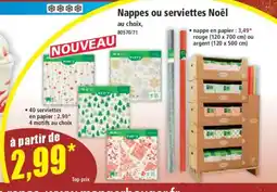 Norma Nappes ou serviettes Noël offre