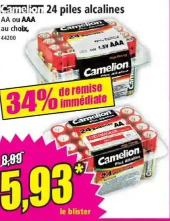 Norma CAMELION 24 piles alcalines offre