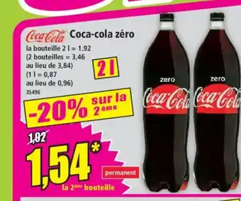 Norma COCA-COLA zéro offre