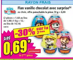 Norma KIDS WORLD Flan vanille chocolat avec surprise offre