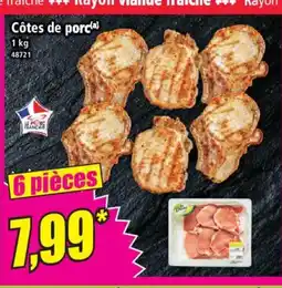 Norma Côtes de porc offre