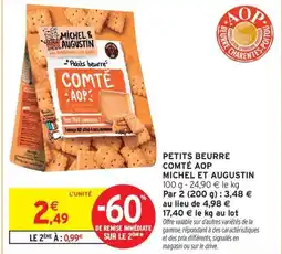 Intermarché Express MICHEL ET AUGUSTIN Petits beurre comté aop offre