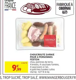 Intermarché FESTEIN Choucroute garnie pour 4 personnes offre
