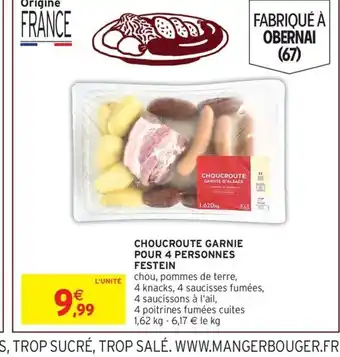 Intermarché FESTEIN Choucroute garnie pour 4 personnes offre