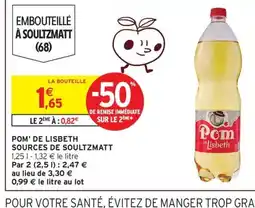 Intermarché Pom' de lisbeth sources de soultzmatt offre