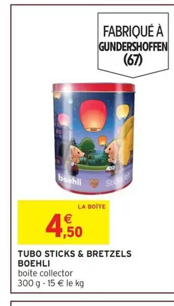 Intermarché BOEHLI Tubo sticks & bretzels offre