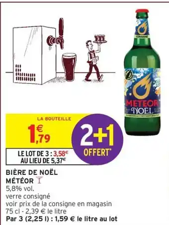 Intermarché MÉTÉOR Bière de noël offre