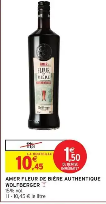 Intermarché AMER Fleur de bière authentique wolfberger offre