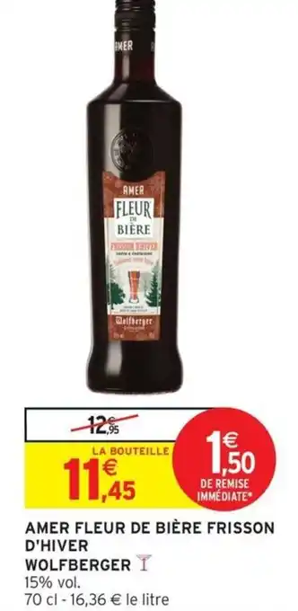 Intermarché AMER Fleur de bière frisson d'hiver wolfberger offre
