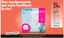 Carrefour BRITA Carafe Style Essential 2 mois MAXTRA PRO blanche offre