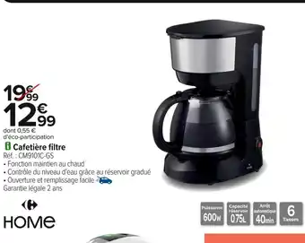 Carrefour HOME Cafetière filtre offre