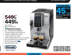 Carrefour DELONGHI Expresso broyeur offre