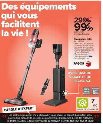 FAGOR Aspirateur balai