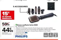Carrefour PHILIPS Brosse soufflante Series 5000 offre