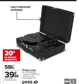 Carrefour POSS Platine vinyle offre