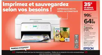 Carrefour EPSON Imprimante multifonction EP XP-4205 offre