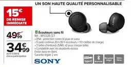 Carrefour SONY Écouteurs sans fil offre