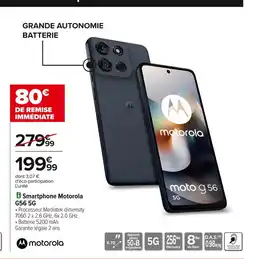 Carrefour MOTOROLA Smartphone Motorola G56 5G offre