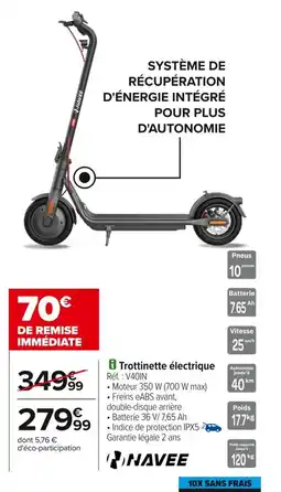 Carrefour NAVEE Trottinette électrique offre