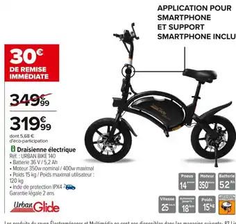 URBAN GLIDE Draisienne électrique