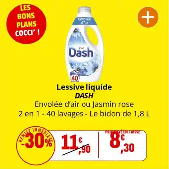 Coccinelle Supermarché Lessive liquide dash offre