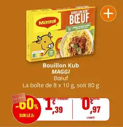 Coccinelle Supermarché Bouillon kub maggi offre