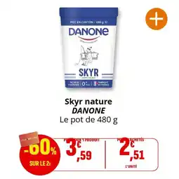 Coccinelle Supermarché Skyr nature danone offre