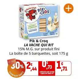 Coccinelle Supermarché Pik & croq la vache qui rit offre