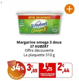 Coccinelle Supermarché Margarine omega 3 doux st hubert offre