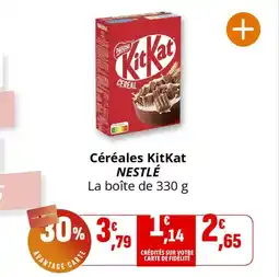 Coccinelle Supermarché Céréales kitkat nestlé offre