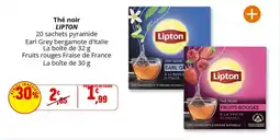 Coccinelle Supermarché Thé noir lipton offre