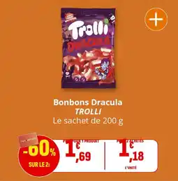 Coccinelle Supermarché Bonbons dracula trolli offre
