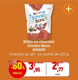 Coccinelle Supermarché Billes en chocolat schoko-bons kinder offre